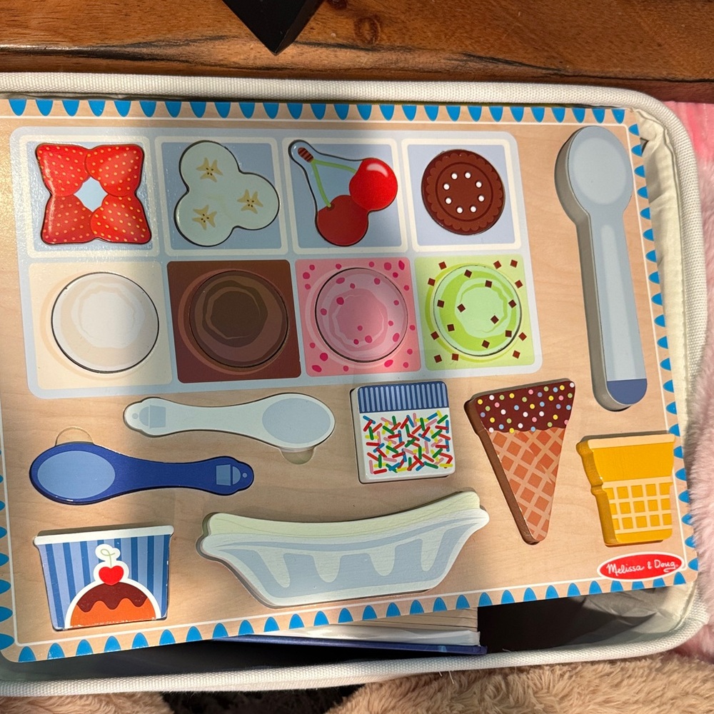 Melissa & Doug Ice Cream Sundae Puzzle Set
